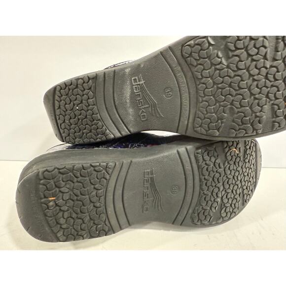 Dansko XP 2.0 Clogs 39 Floral Paisley Patent Nursing Work Comfort Purple - Picture 7 of 12